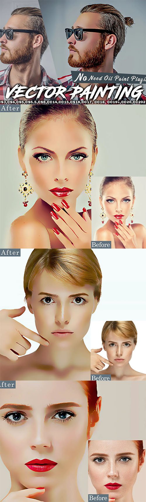 Vector Painting Photoshop Action
