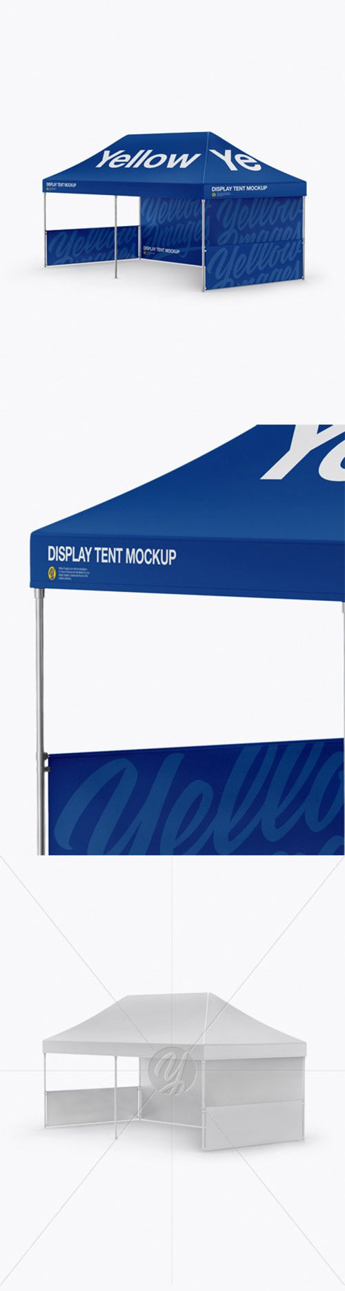 Display Tent Mockup - Half Side View 29857