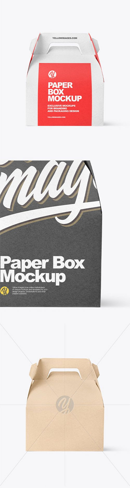 Kraft Paper Box Mockup 79239