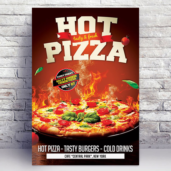 Hot Pizza Flyer Premium