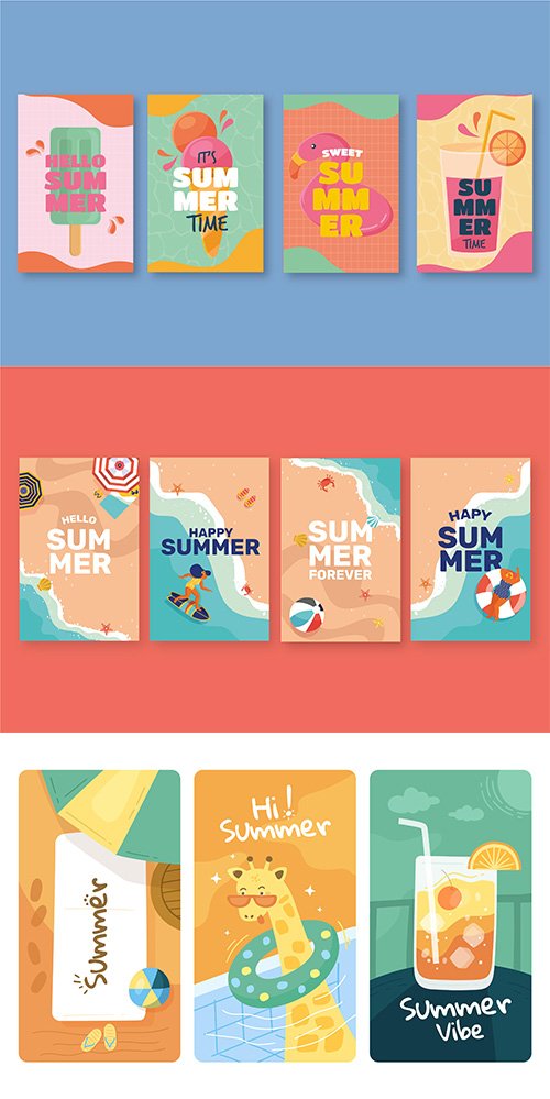 Summer cards collection