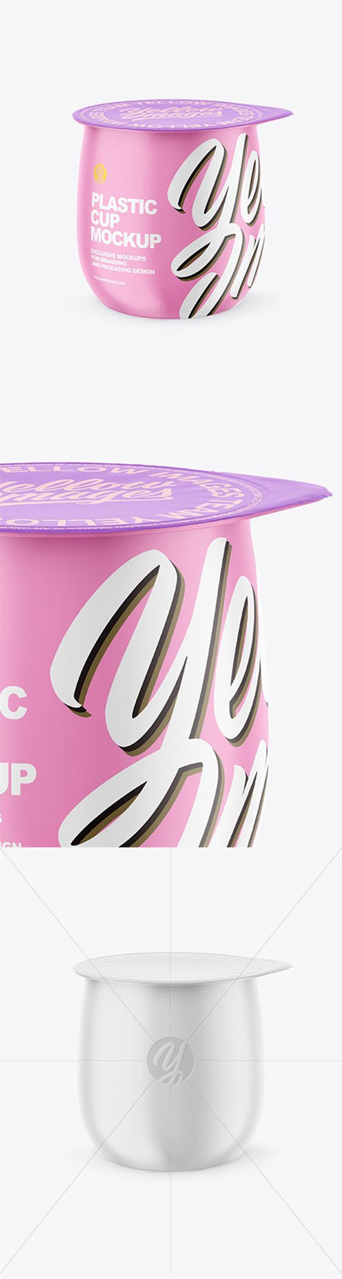 Matte Yogurt Cup Mockup 82053
