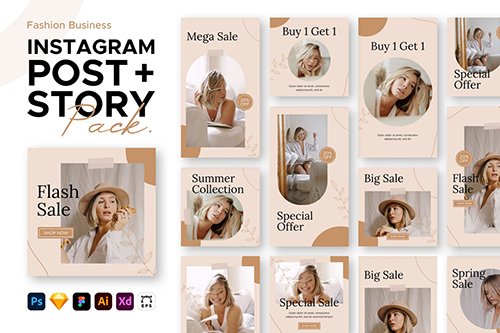 Instagram Stories + Posts Template Pack