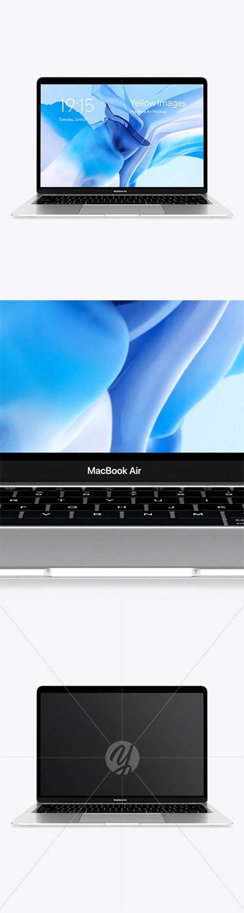 MacBook Air Silver Mockup 80688