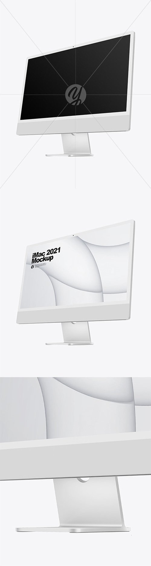 Silver iMac 24 Mockup 82255