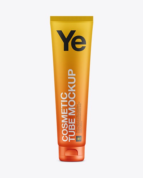 Plastic Cosmetic Tube For Cream/Gel Mockup 11016