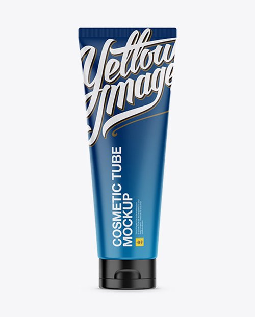 Matte Plastic Cosmetic Tube Mockup 17376