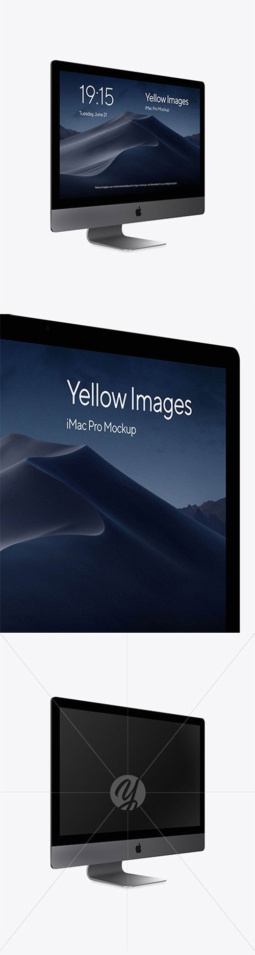 iMac Pro Space Gray Mockup 78987