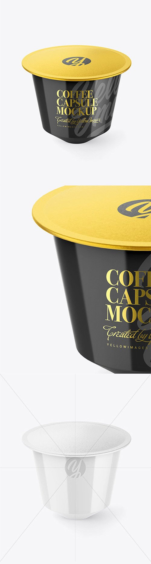 Glossy Coffee Capsule Mockup 62893