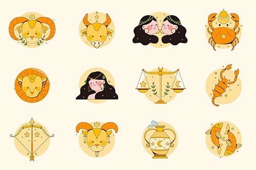 Design zodiac sign collection