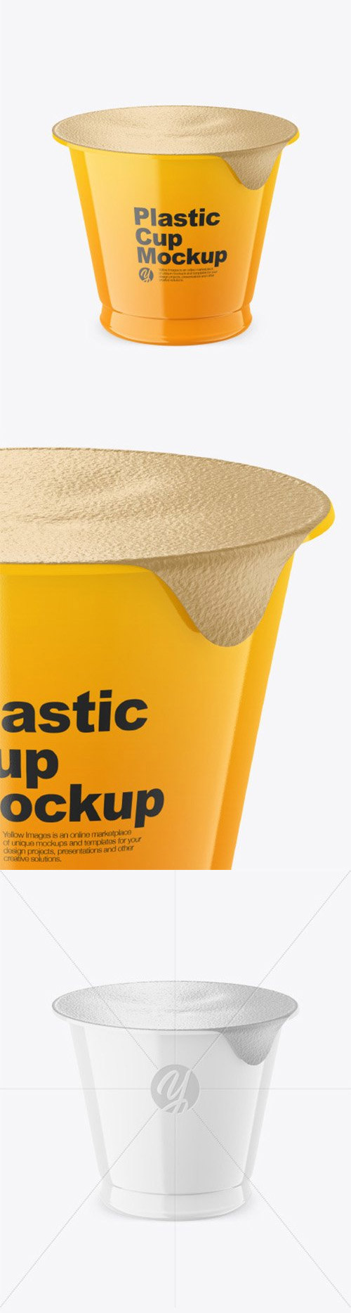 Glossy Plastic Cup Mockup 80852