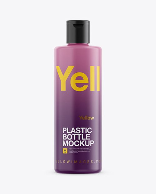 Matte Plastic Bottle Mockup 17824