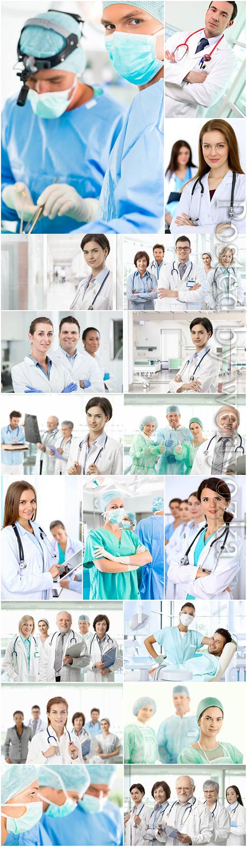 Group of doctors stock photo