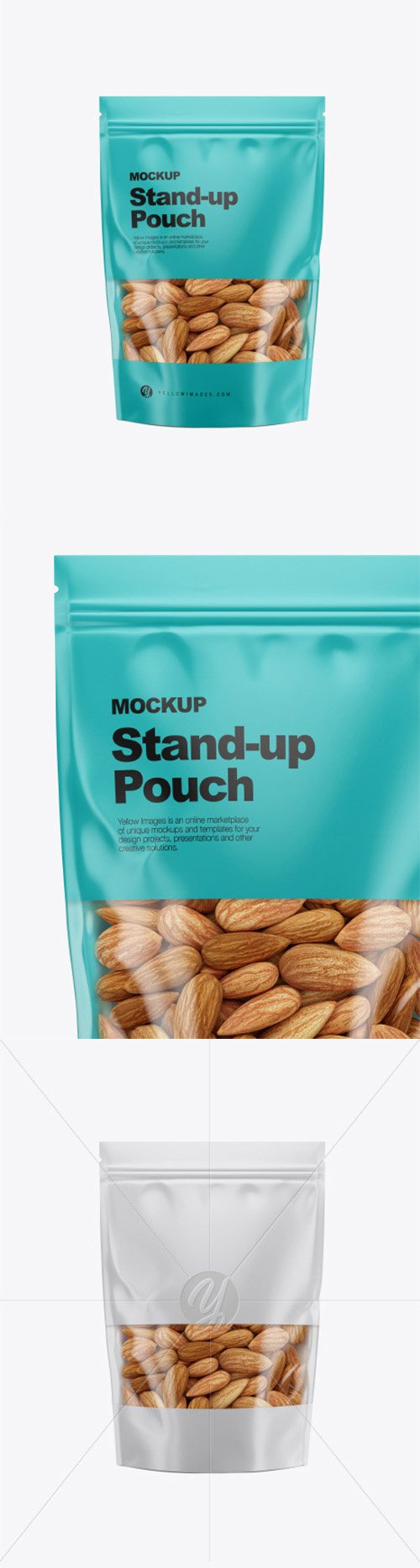 Matte Stand-Up Pouch Mockup 34859