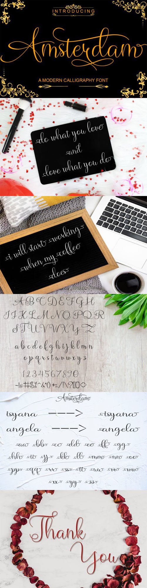 Amsterdam - Modern Calligraphy Font