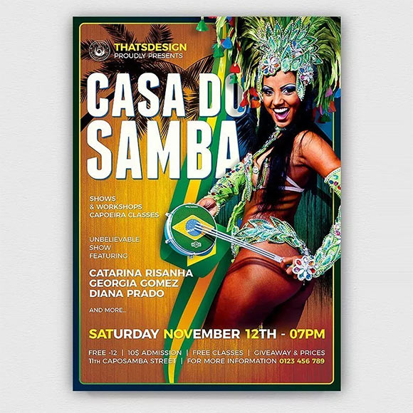 Samba Flyer Template