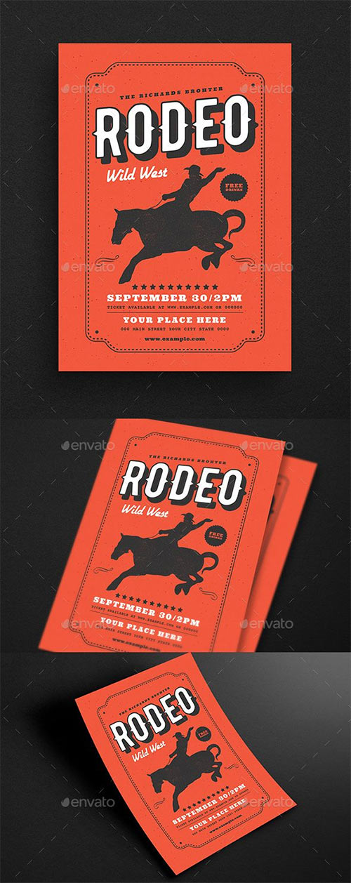 VIntage Country Rodeo Event Flyer