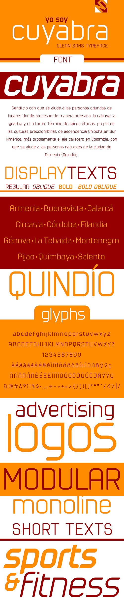 Cuyabra - Clean Sans Typeface (4-Weights)