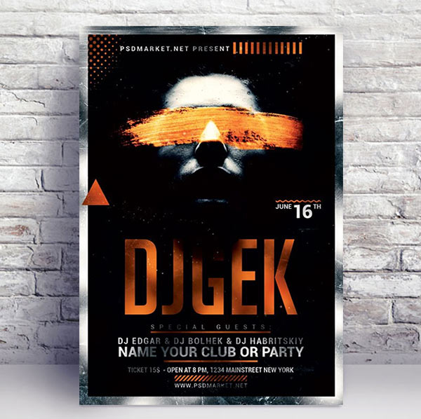 Club Event Flyer - PSD Template