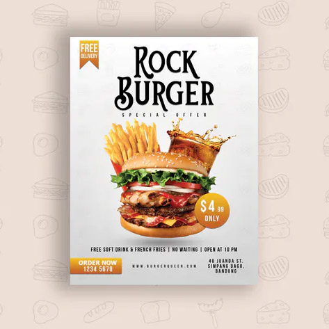 Burger Rock Flyer