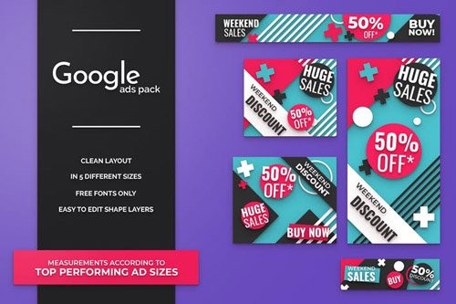 Minimal Google Ads Banner Pack