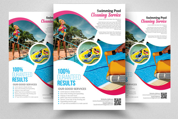 Swimming Pool Cleaning Service Flyer