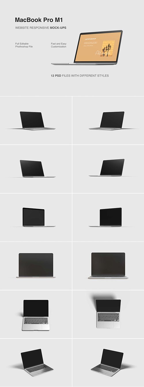 Macbook Pro M1 Mockups