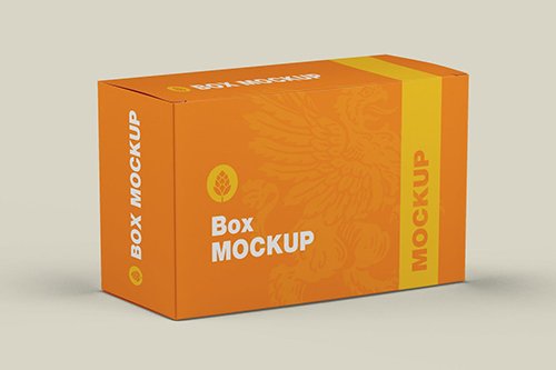 Cardboard Box Mockup