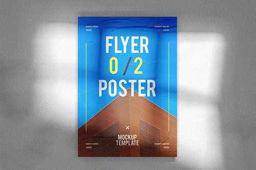 Wall Poster Mockup Template