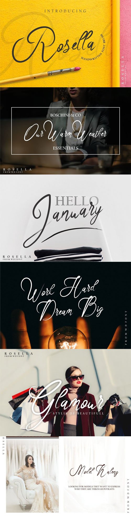 Rosella - Handwritten Font Brush