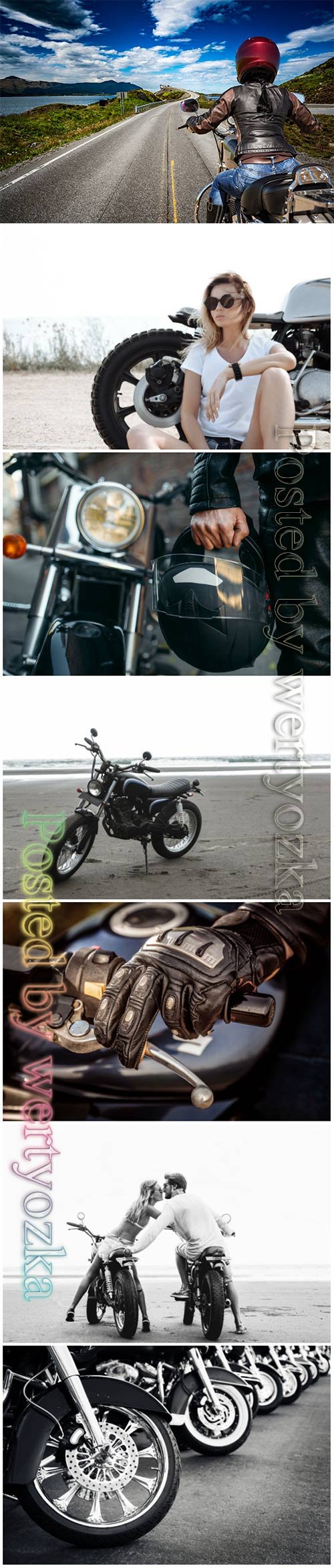 Motorcycles, biker beautiful stock photo