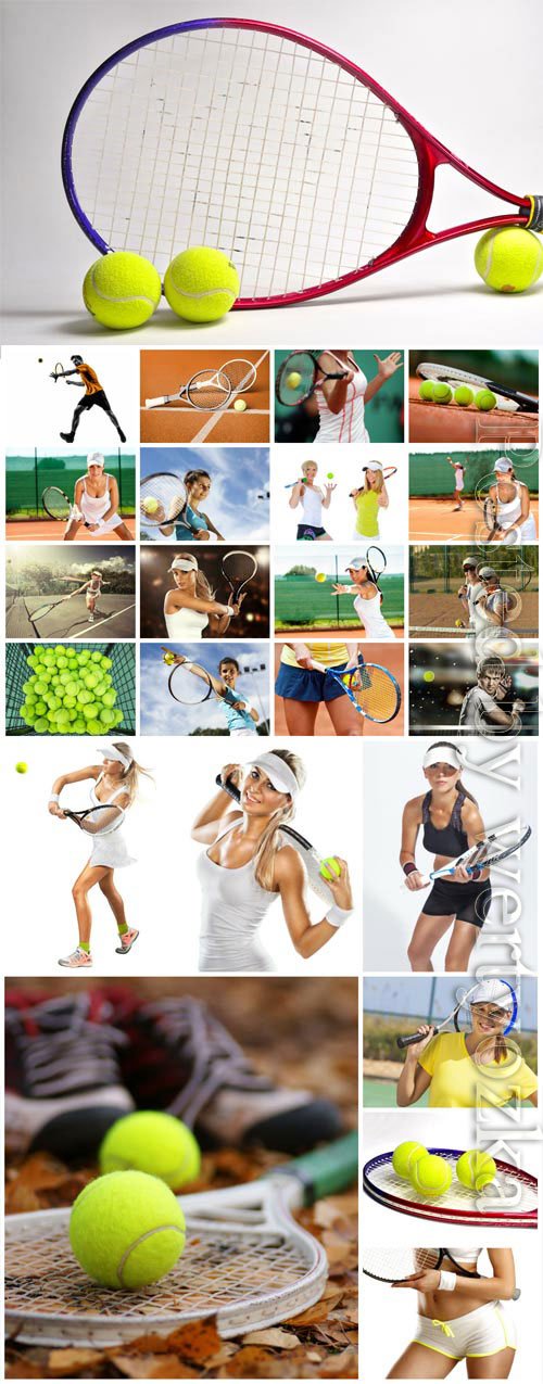 People and tennis stock photo