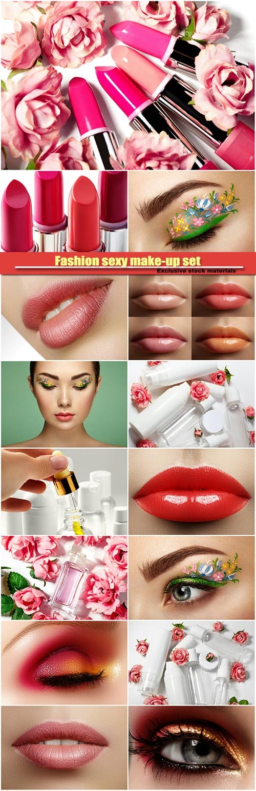 Fashion sexy make-up set, female plump lips