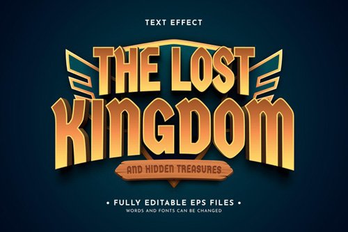 Game logo text effect