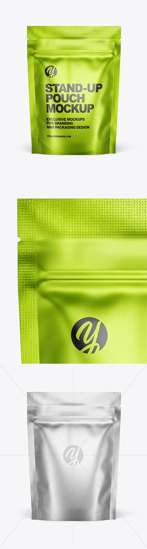 Metallic Stand-up Pouch Mockup 57563