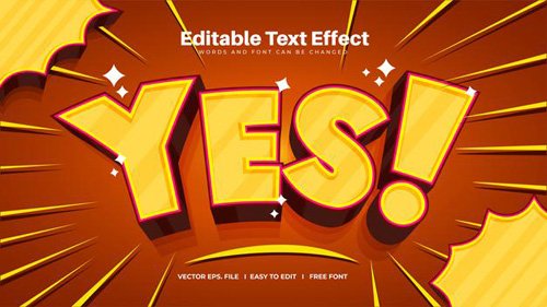 Yes text effect