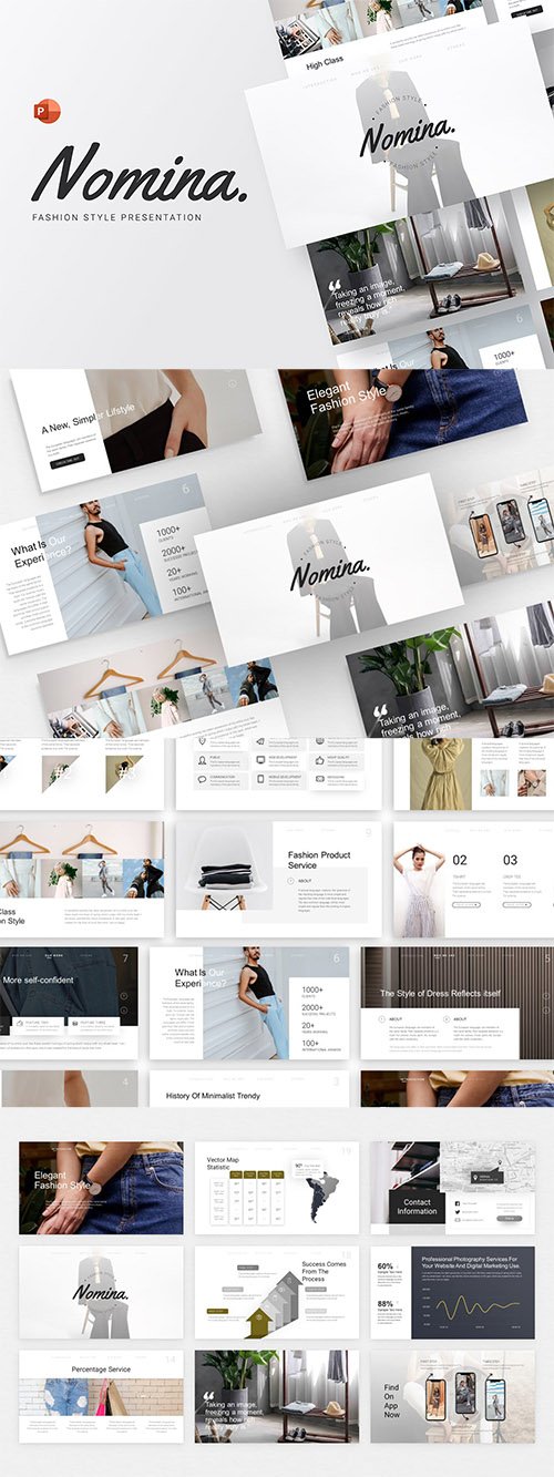 Nomina Fashion Minimalist PowerPoint Template