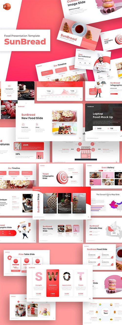 SunBread Food Creative PowerPoint Template