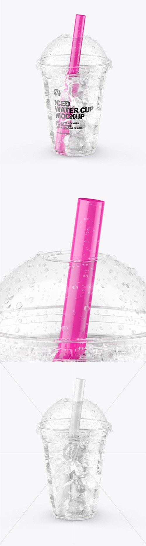Iced Water Cup Mockup 64946