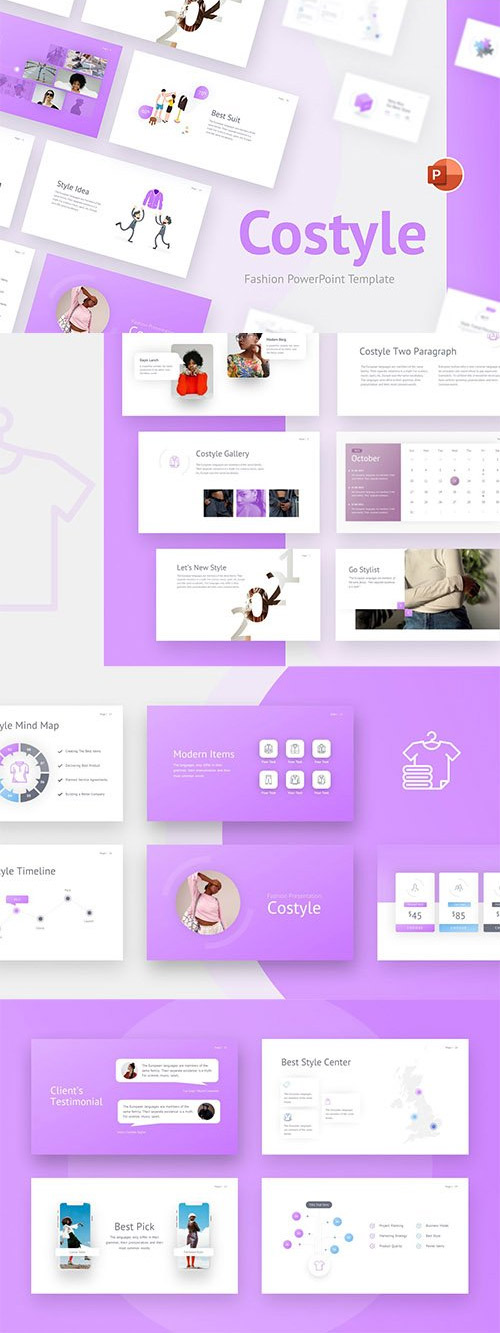 Costyle Fashion Creative PowerPoint Template