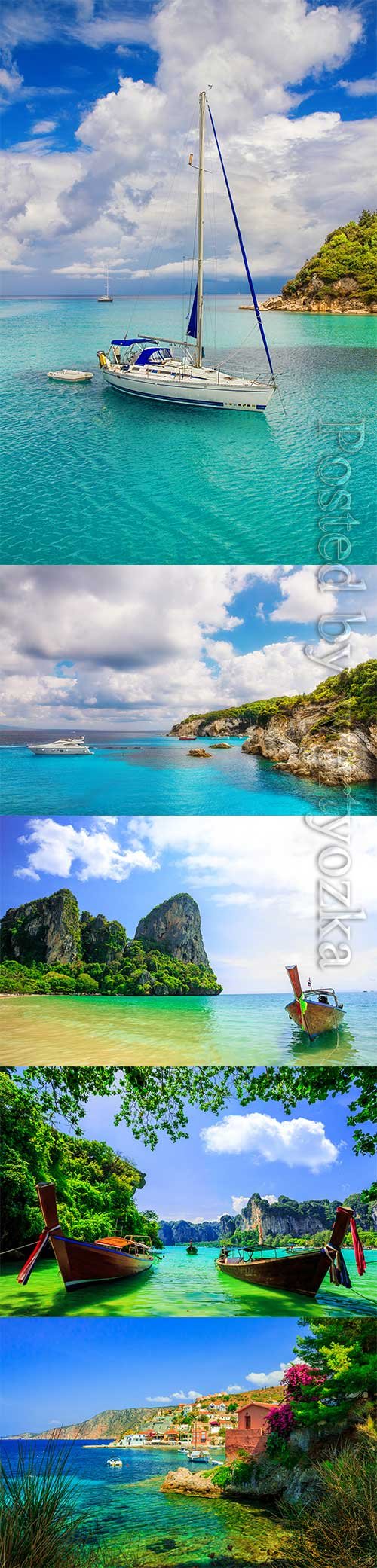 Landscapes coast stock photos
