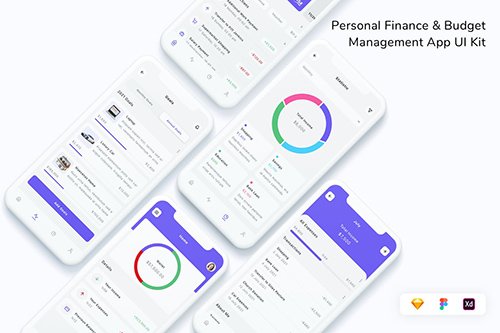 Personal Finance & Budget Management App UI Kit