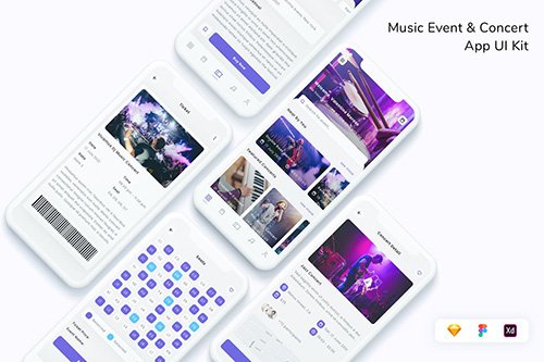 Music Event & Concert App UI Kit