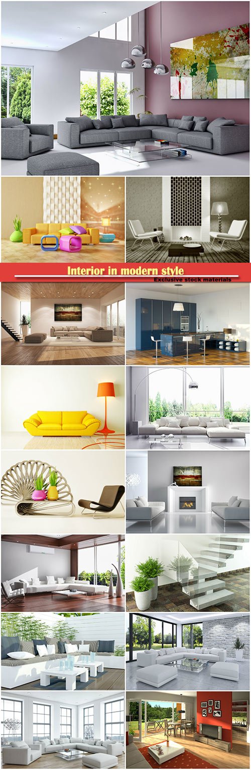 Interior in modern style, bedrooms and hallways room