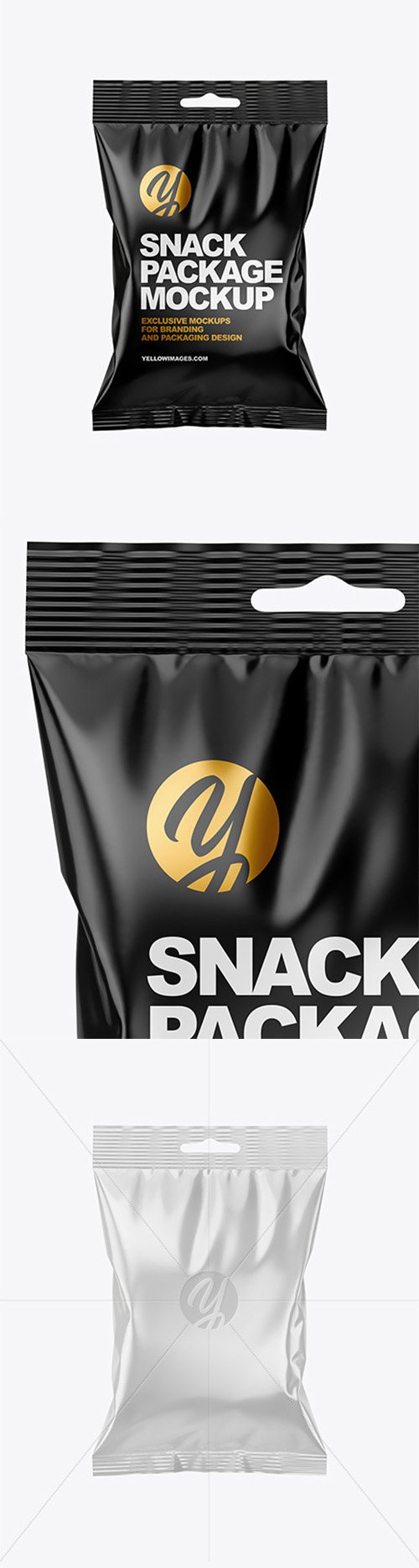Glossy Snack Package Mockup 37258