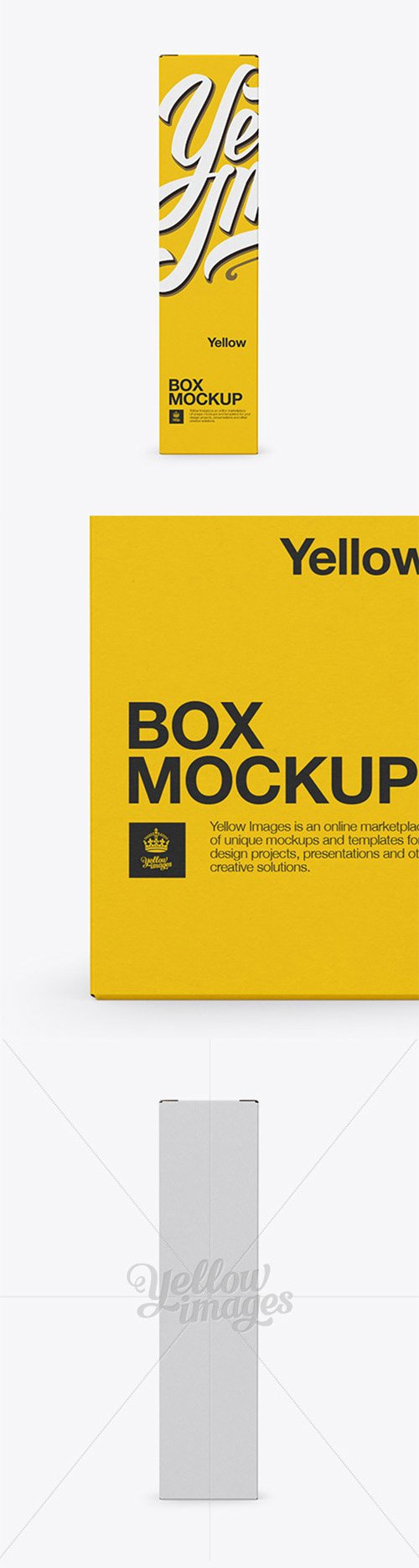 Box Mockup - Front View 16005