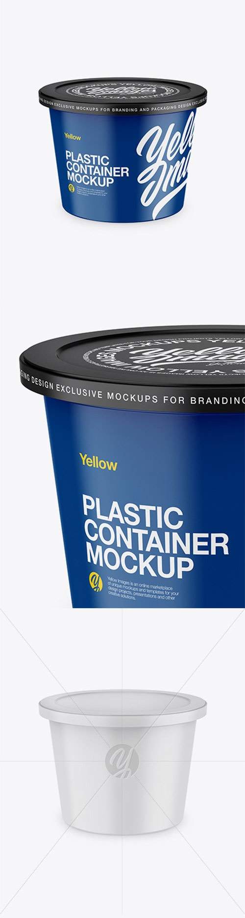 Matte Plastic Container Mockup 19786