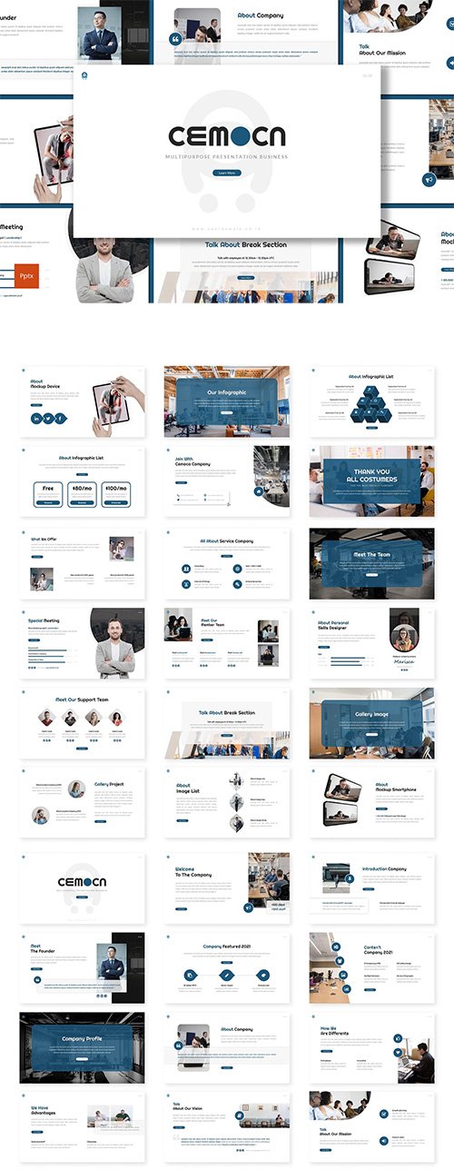 Cemoca - Business Powerpoint, Keynote and Google Slides Template