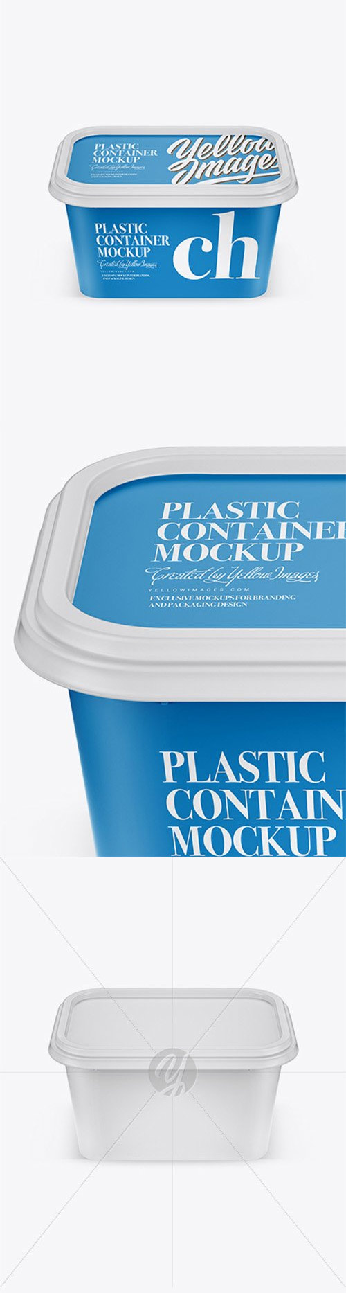 Matte Plastic Container Mockup 20788