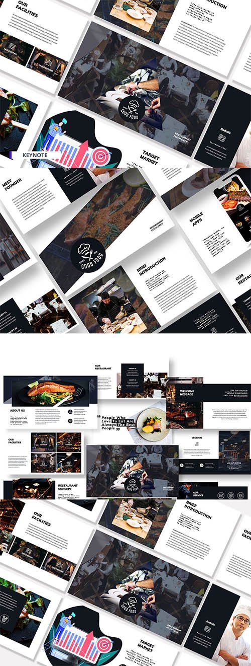 Good Food Powerpoint, Keynote and Google Slides Template
